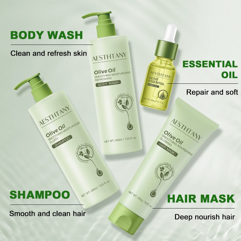 Body Care Set Nourishing Hair-Loss Prevention Shampoo Hair Essential Oil Mask Hair Care Set