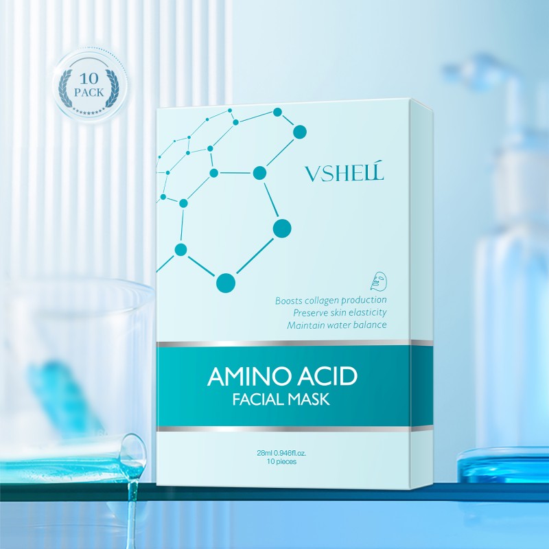 Amino Acid Elastic Tender Moisturizing Facial Mask Natural Hypoallergenic Anti Aging Firming Beauty Skin Care Facial Mask