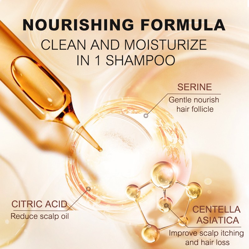 Hair Care 500ml Organic Anti Hair Loss Plant Extract Professional Hair Growth Fluffy Refresh Repair Shampoo