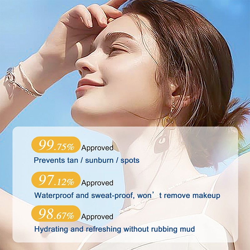 OKADY 50g SPF50+++ Clear Face Oil Free Broad Spectrum UVA UVB Sun Protection Sunscreen Sunblock