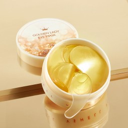 24K Gold Anti-Wrinkle Eye Patches 84g/60pcs Hydrating Firming Sheet Masks with Peptides Collagen for Eye Care Fine Lines