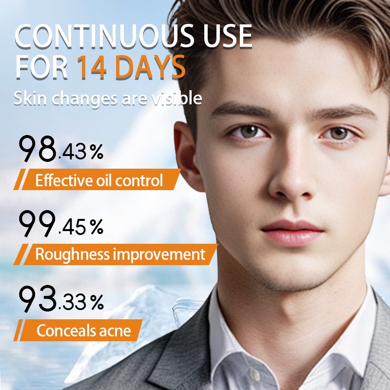 Improves Skin Clarity Balances Oil Reduces Breakouts Hydrates Skin Refreshing Oil Control Men Skincare Set