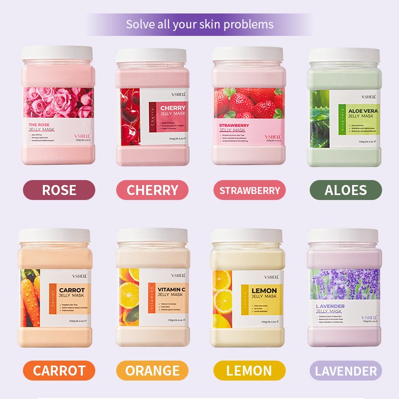 Factory OEM ODM Private Label Vshell Powder Beauty Soft Hydrating Brightening Anti Wrinkle Facial Mask