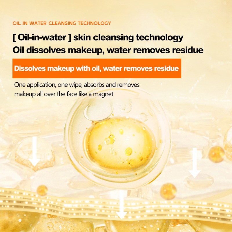 Effectively Removes Makeup Hydrates and Brightens Skin Refreshing Gentle Cleansing Vitamin C Dual-Layer Makeup Remover Spray