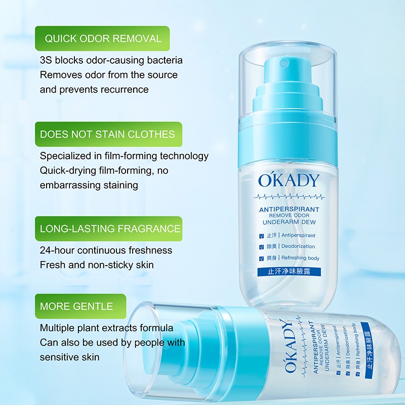 Stay Fresh and Dry All Day Sweat-Resistant Long-Lasting Antiperspirant