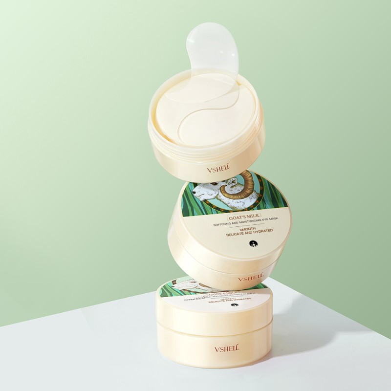 30 Pairs Eye Patches Vegan Collagen Hydro-Gel Pads for Fine Lines Wrinkles Puffy Eye Bags Goat Milk Eye Mask Sheet Beauty Care