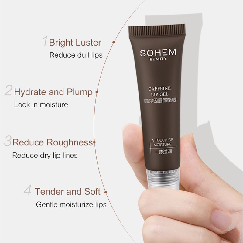 Beauty Custom Tocopheryl Acetate Mini Natural Coffee Color Change Lip Balm for Women and Girls