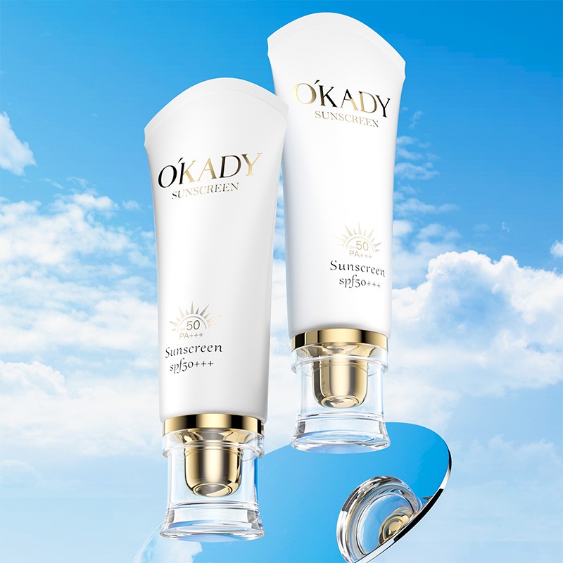 OKADY 50g SPF50+++ Clear Face Oil Free Broad Spectrum UVA UVB Sun Protection Sunscreen Sunblock