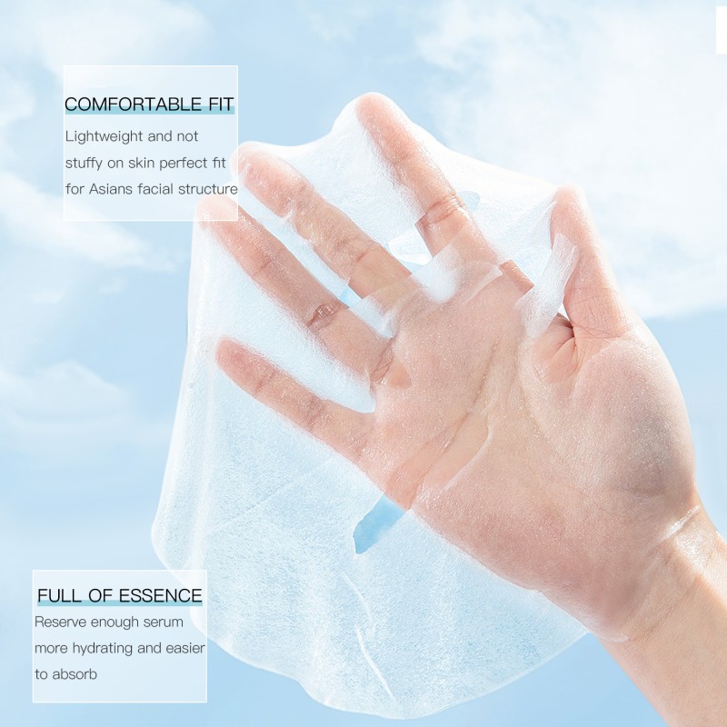 Amino Acid Elastic Tender Moisturizing Facial Mask Natural Hypoallergenic Anti Aging Firming Beauty Skin Care Facial Mask