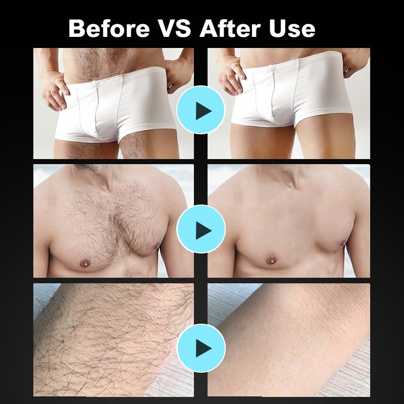 OEM ODM 5 Mins Efficiency Private Label Natural Organic Herbal Full Body Painless Depilatory Men Permanent Hair Removal Cream