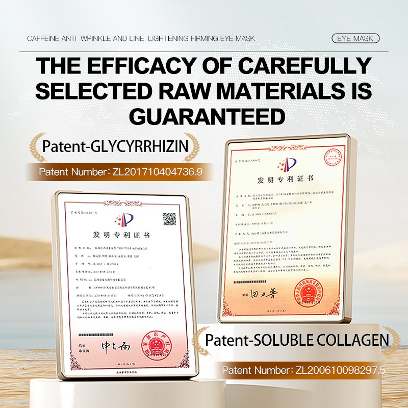 Natural Plant Essence Vitamin E Collagen and Hyaluronic Acid Deep Nourishing Under Eye Masks Patches