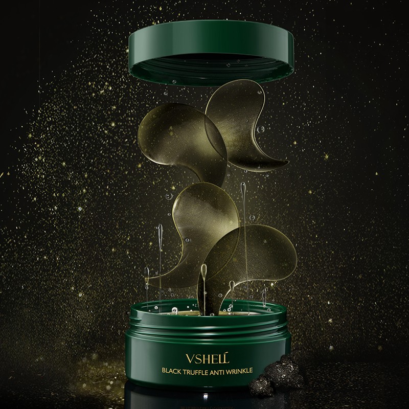 Private Label Black Truffle Gold Eye Patches Nicotinamide Hyaluronic Acid Sheet Masks Anti-Wrinkle Hydrating Eye Gel Pads