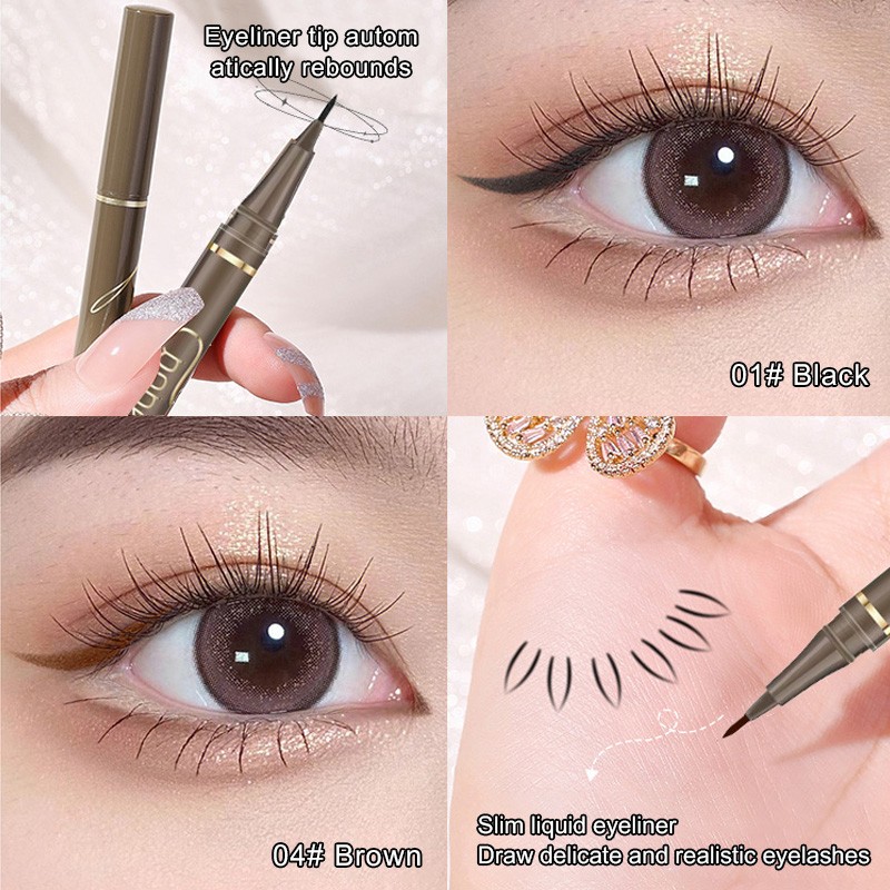 Customized High Quality Best Makeup Liquid Pen No-Skip Eyeliner Pitch Black Eye Liner Waterproof Liquid Eyeliner