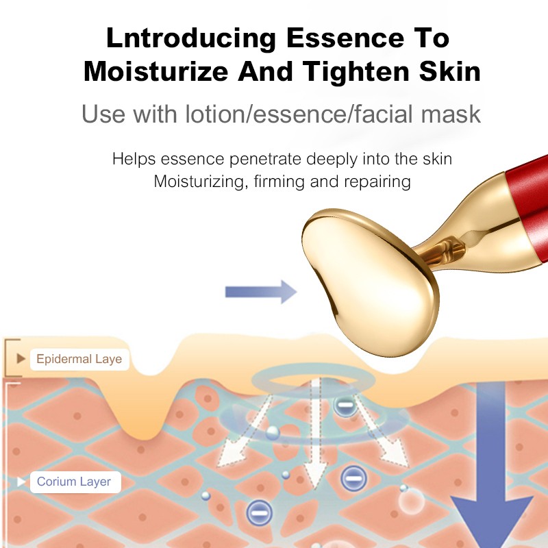 OKADY Carnosine Acetyl Hexapeptide-8 Kit Hyaluronic Acid Ruddy Moisurtize Skin Anti-Aging Glow Skin Care Set Vibration Massager