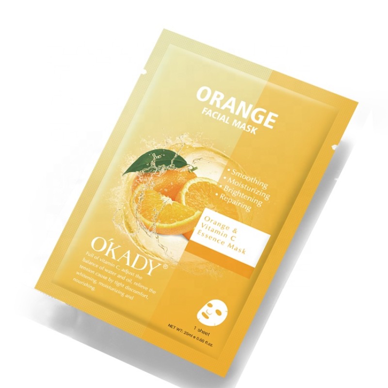 Korean Cosmetics Facial Skin Care Beauty Moisturizing Seaweed Orange Aloe Vera Facial Sheet Mask