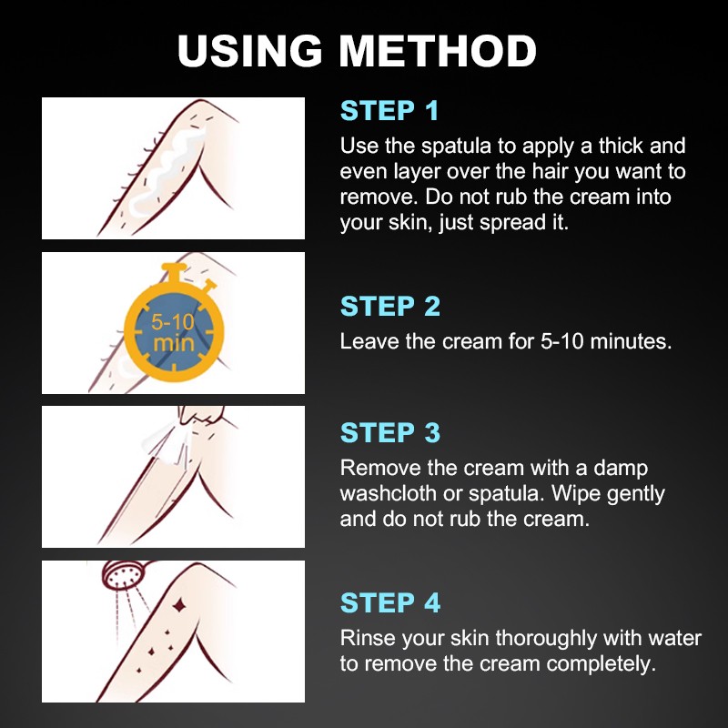 OEM ODM 5 Mins Efficiency Private Label Natural Organic Herbal Full Body Painless Depilatory Men Permanent Hair Removal Cream