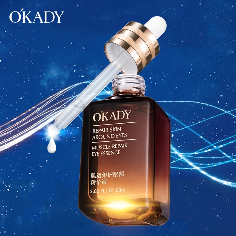 OKADY Caffeine Peptide Hyaluronic Acid Skin Care Moisturizing Repairing Anti-Aging Refresh Dark Circle Remove Eye Essence