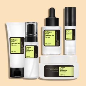 Korean Cosmetics Beauty Factory OEM Skin Care Products Face Serum Anti Aging Facial Mask Cream Snail Collagen Skincare Set