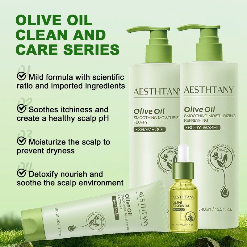 Body Care Set Nourishing Hair-Loss Prevention Shampoo Hair Essential Oil Mask Hair Care Set