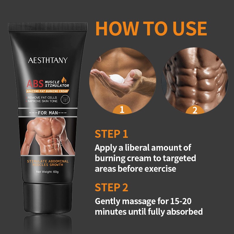 Private Label Fat Burning Slimming Hot Cream for Abdomen Arms and Thighs