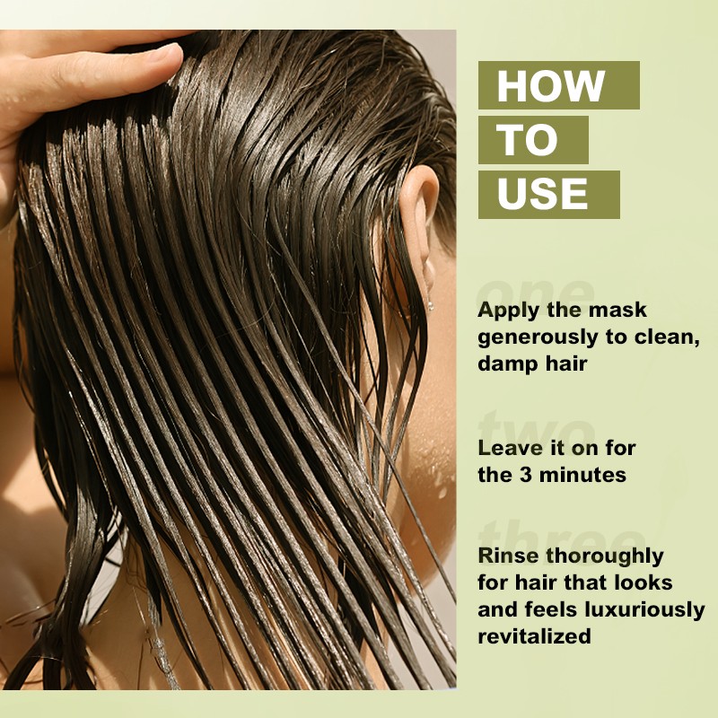 Deep Conditioner 100% Organic Hair Care Mask Color-Protection Treatment Dry Damaged Hair Mask