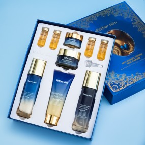 Vshell Oem Black Truffle Skin Care Set Face Care 9-Piece Skin Care Set