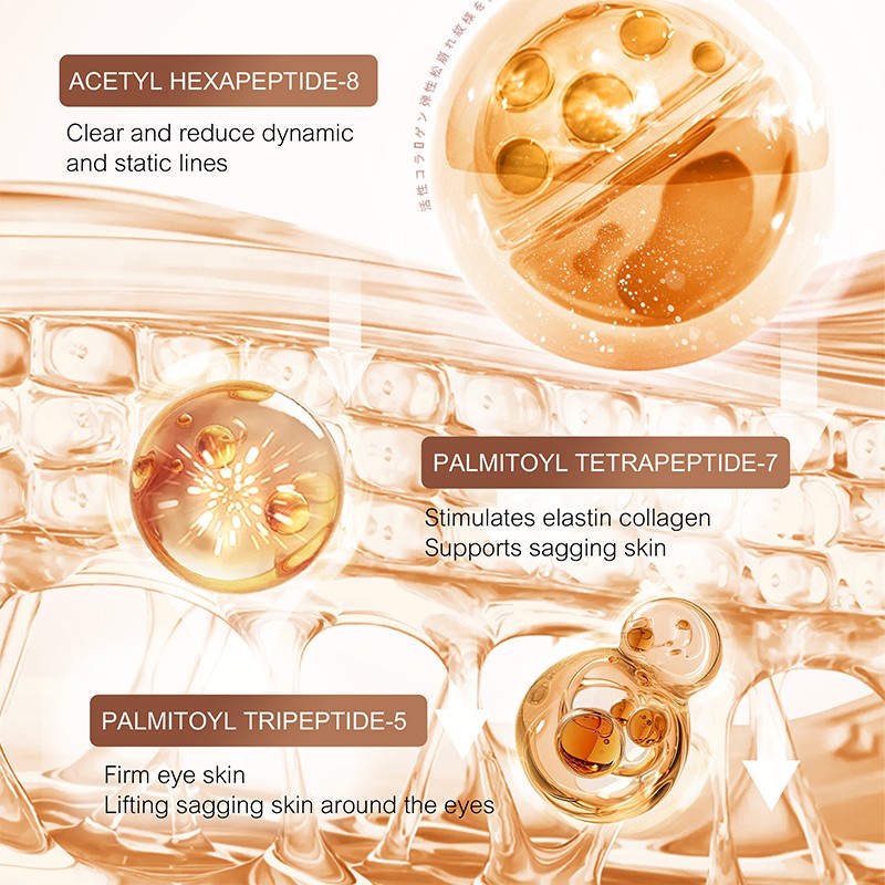 Private Label Skin Care Product Dark Circles Eye Bags Removal Cream Caffeine Anti-Aging Firming 15g Brightening Eye Cream