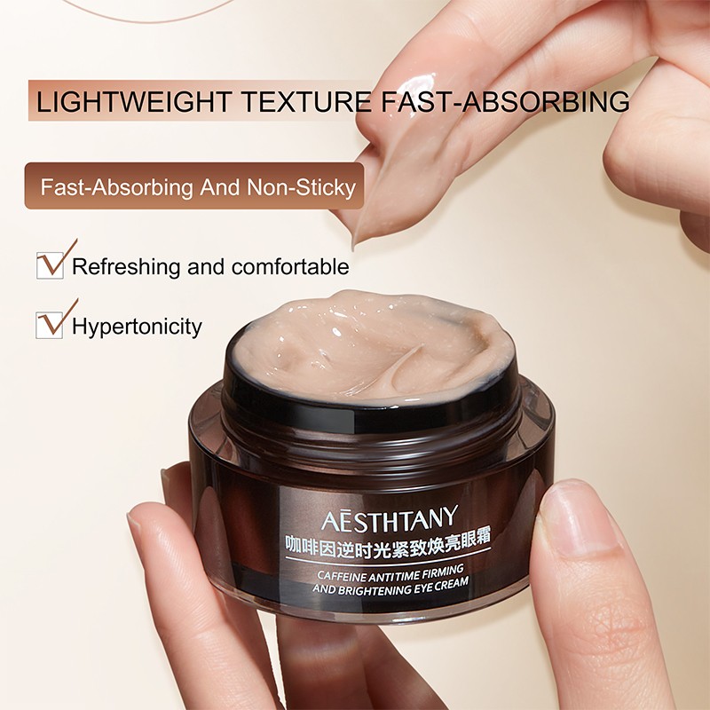 Private Label Skin Care Product Dark Circles Eye Bags Removal Cream Caffeine Anti-Aging Firming 15g Brightening Eye Cream