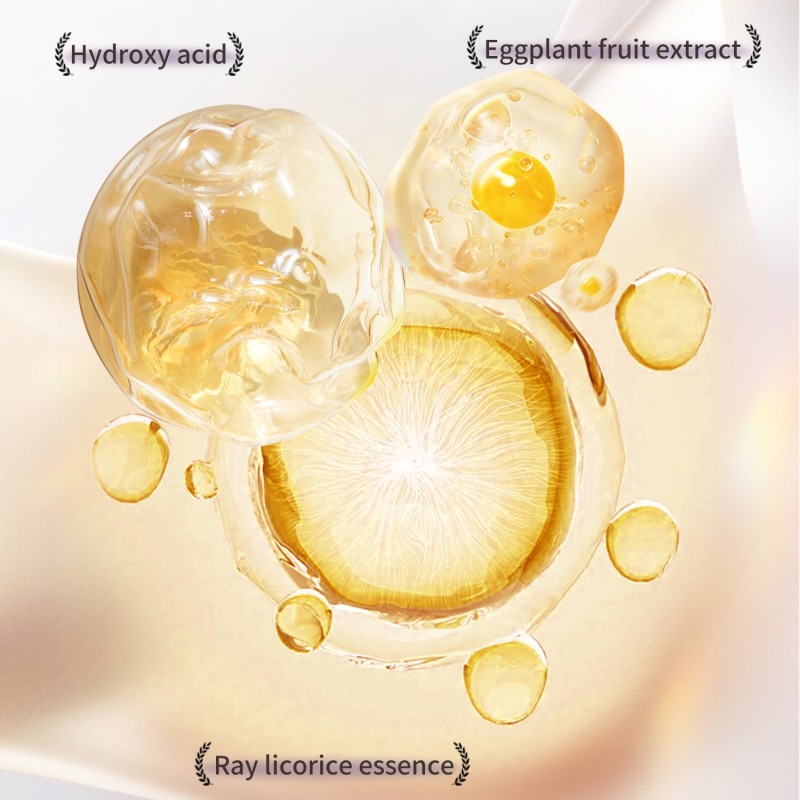 Brightening Oil Control Facial Treatment with Eggplant Extract and Fruit Acid for Smooth Skin Eggplant Fruit Acid Clay Mask