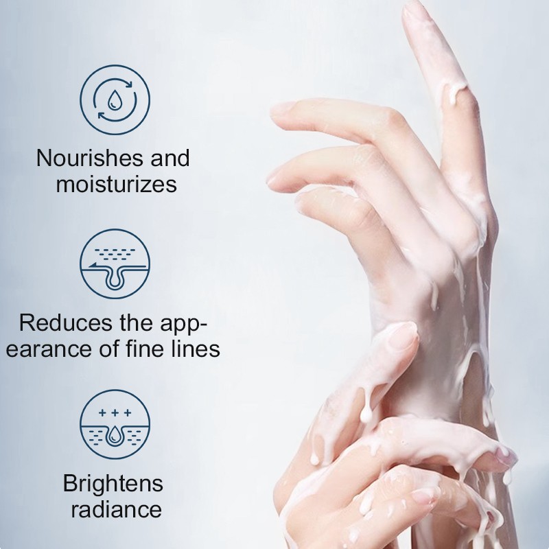 Hydrates Repairs Reduces Fine Lines Improves Skin Softness Soothing Nourishing Anti-Wrinkle Intensive Care Hand Mask