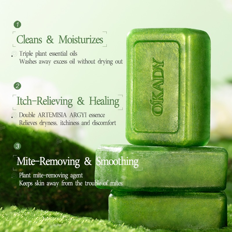 Gently Cleanses Relieves Discomfort Purifies Skin and Refreshes Soothing Antibacterial Anti-Itch Mugwort Hand Soap