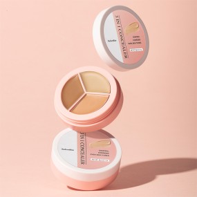 High Pigment Private Label Cream Concealer Lightweight Long-Lasting Light Natural and Dark Shades 3-in-1 Concealer