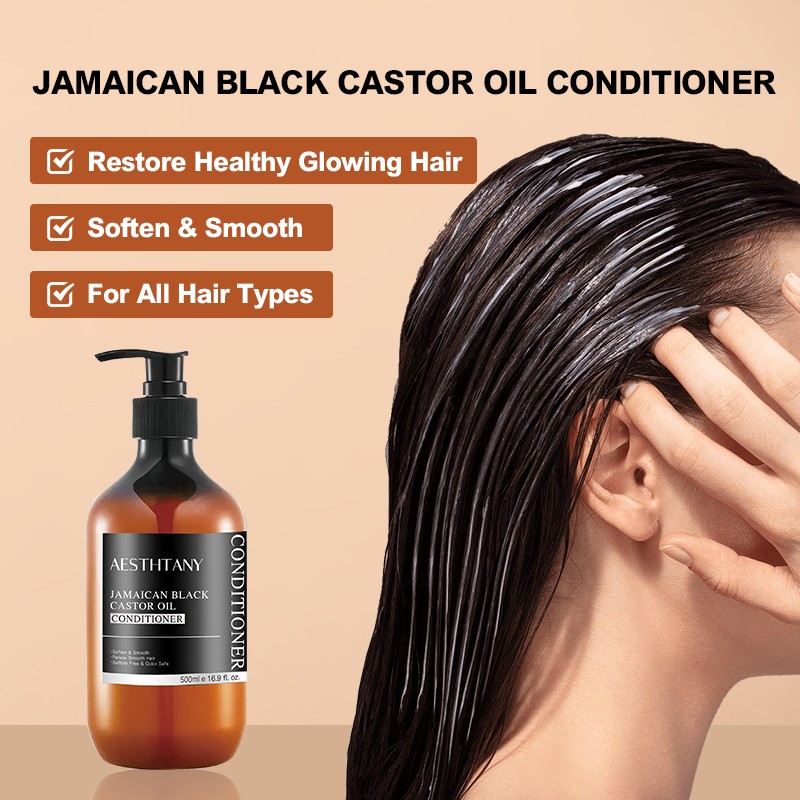 AESTHTANT Organic Jamaican Black Castor Oil Hair Care Set Hair Mask Shampoo and Conditioner Set