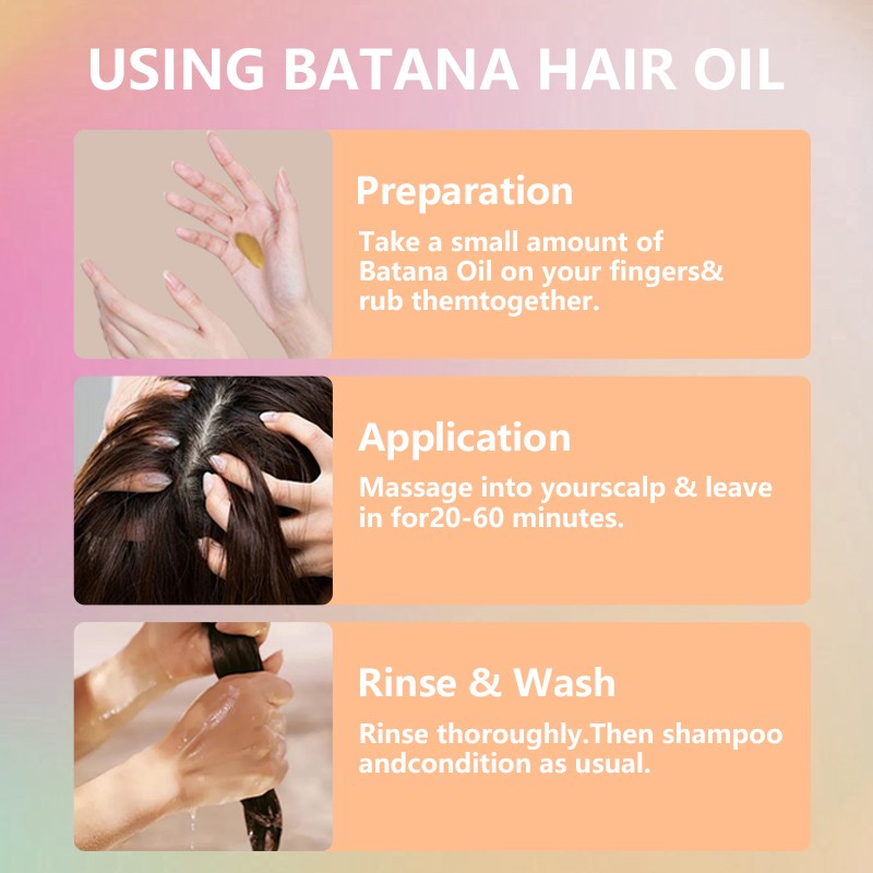 100% Organic Prevents Hair Loss Strengthens Hair Raw Batana Oil for Hair Growth