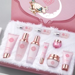 Custom Logo Private Label Package Ceramide Ganoderma Herb Atrum Repairing Anti-Aging Rejuvenate 10-Piece SKIN CARE SET for Glow