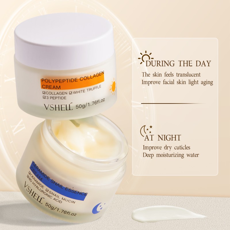 Factory Private Label Wholesale Price Day and Night Beauty Cream Natural Vitamin E Best Anti-Aging Cream for Glowing Skin