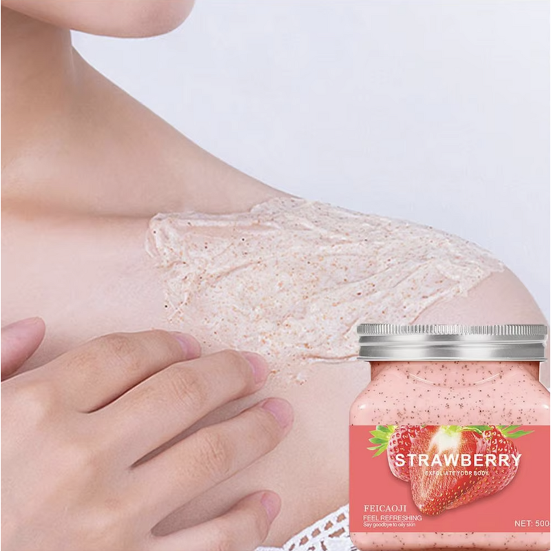 Body Scrub Factory - New Product Strawberry Flavor Exfoliating Cream Salt