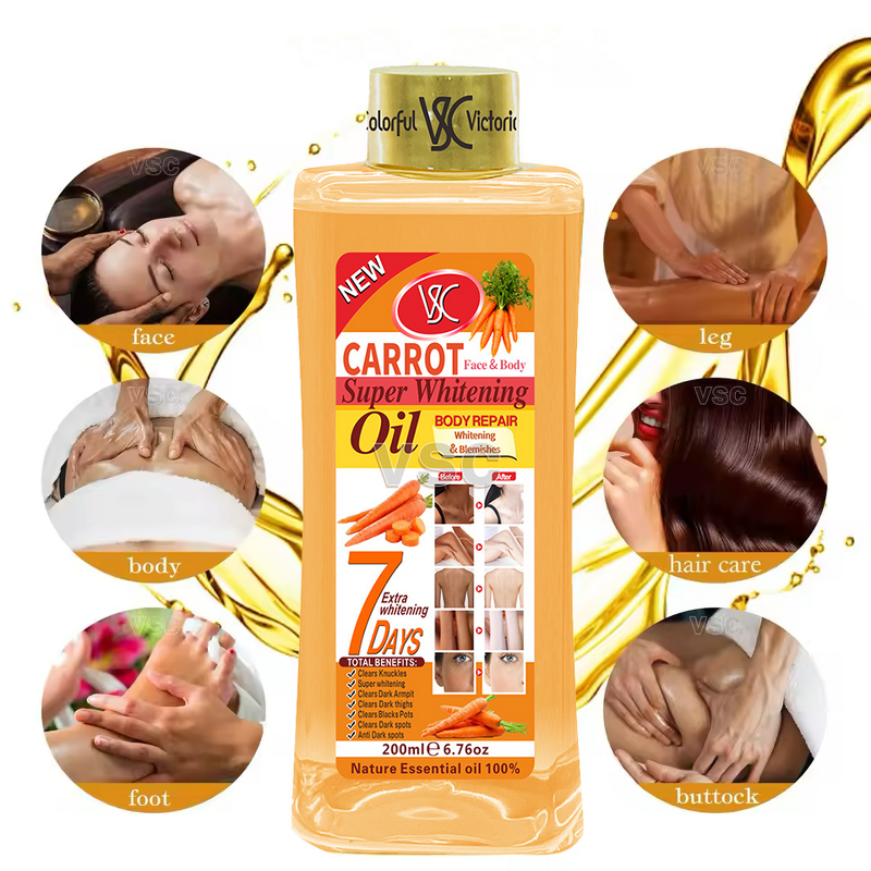 Essential Oil Factory - Hot Sale 200ml Arbutin Brightening Carrot Oil