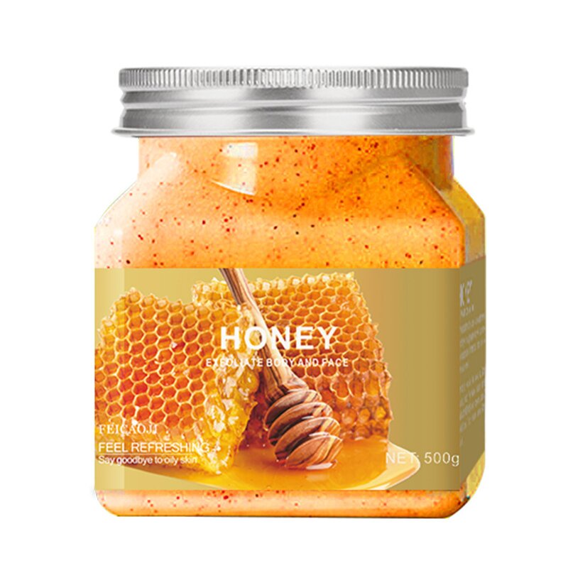 Body Scrub Factory - Hot Sale Honey Flavor Cleansing Soft Skin Exfoliating