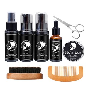 Beard Growth Kit Factory - Private Label Natural Organic Oil Balm Bundle