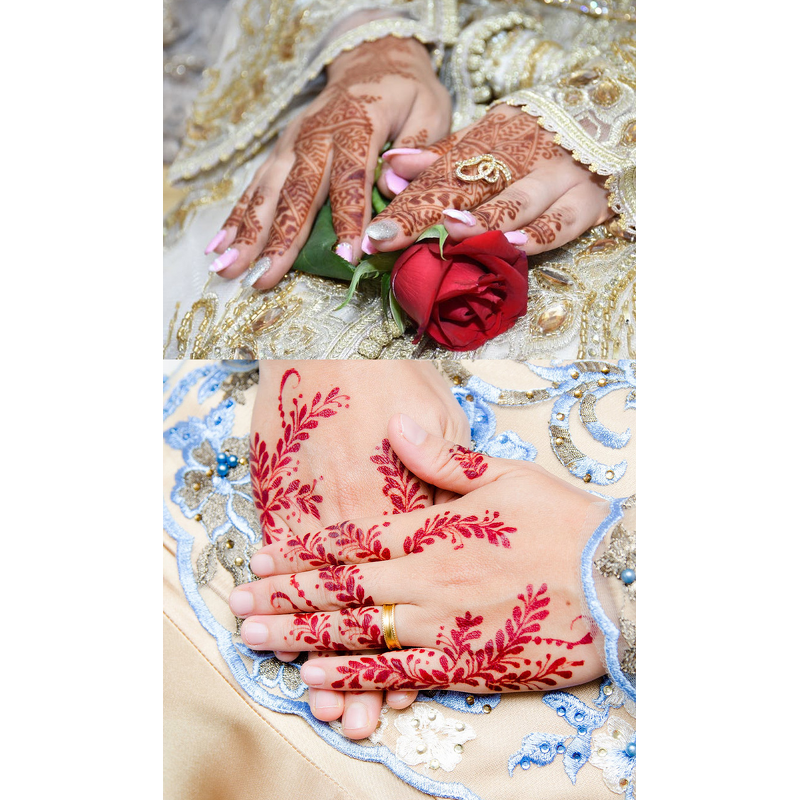 Henna Sticker Factory - OEM/ODM Custom Brown Lace Pattern Temporary Tattoo