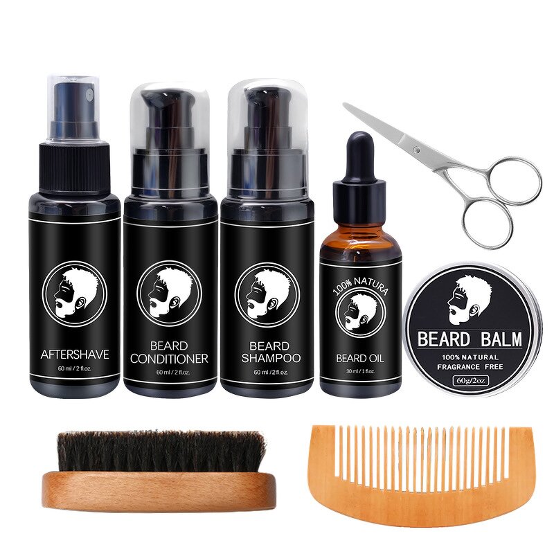 Beard Growth Kit Factory - Private Label Natural Organic Softens Grooming Serum