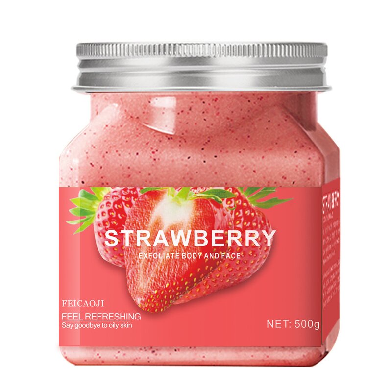 Body Scrub Factory - New Product Strawberry Flavor Exfoliating Cream Salt