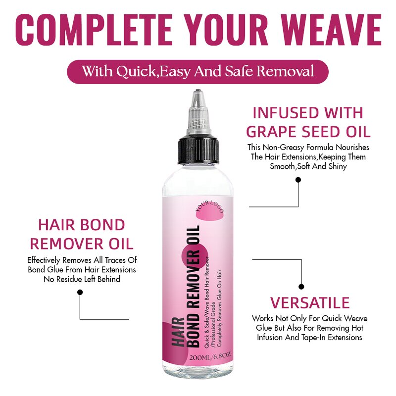 Adhesive Remover Factory - Private Label Custom Quick Weave Wig Glue Remover
