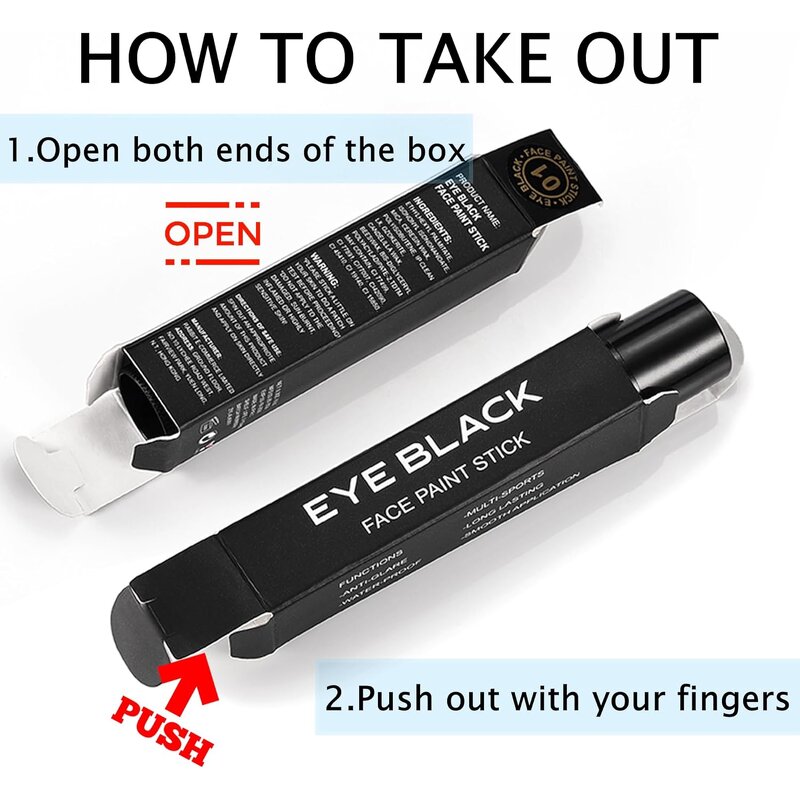 Eye Black Paint Factory - Wholesale Waterproof for Sports Halloween Cosplay