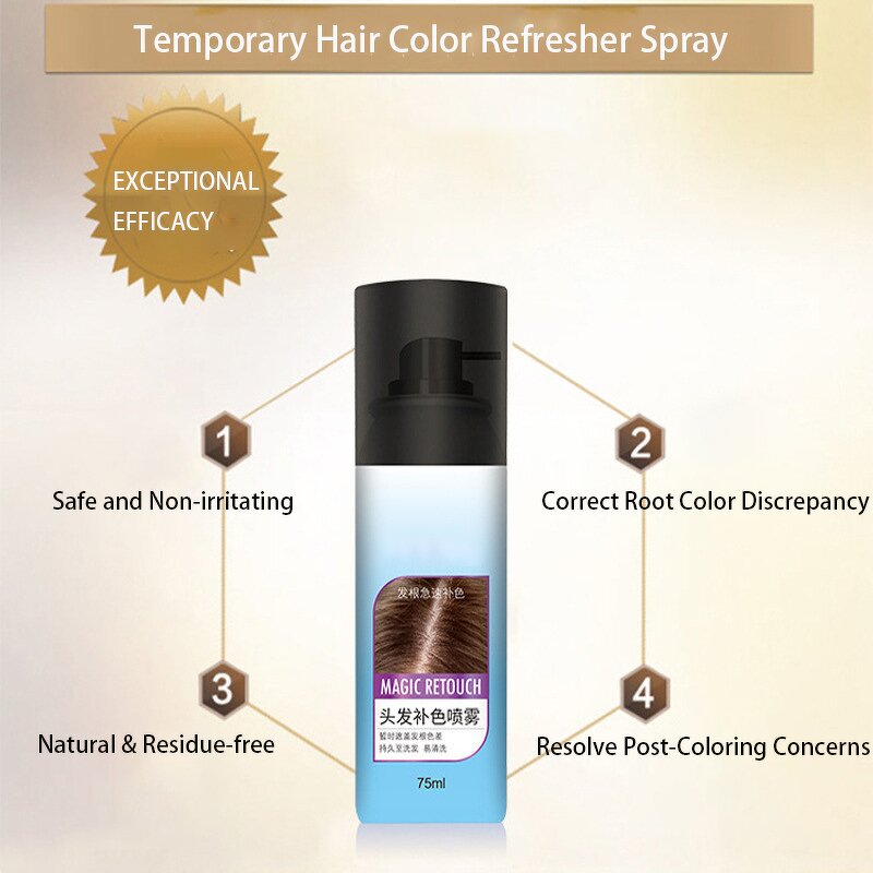 Hair Root Spray Factory - OEM/ODM Custom Instant Color Covers Shampoo Dye