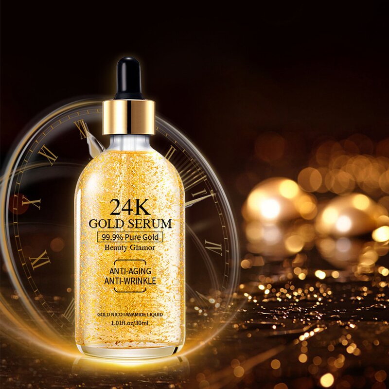 24K Gold Serum Factory - Moisturizing Whitening Anti Aging Acne Removing