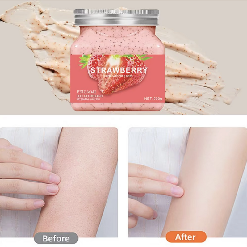 Body Scrub Factory - New Product Strawberry Flavor Exfoliating Cream Salt