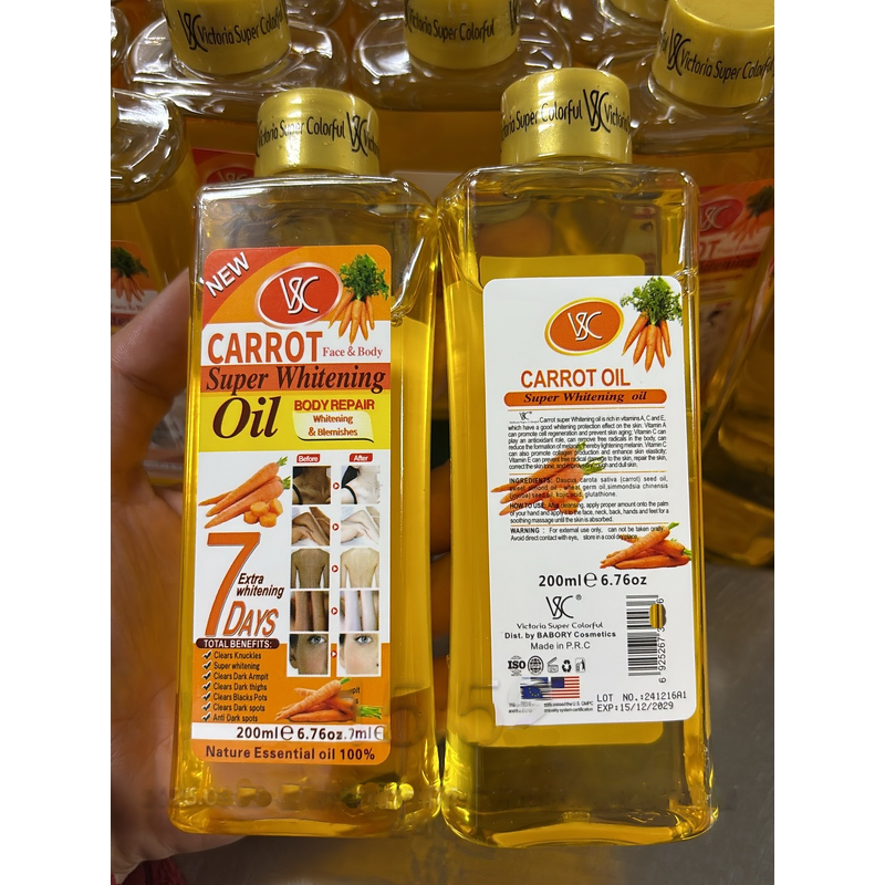 Essential Oil Factory - Hot Sale 200ml Arbutin Brightening Carrot Oil