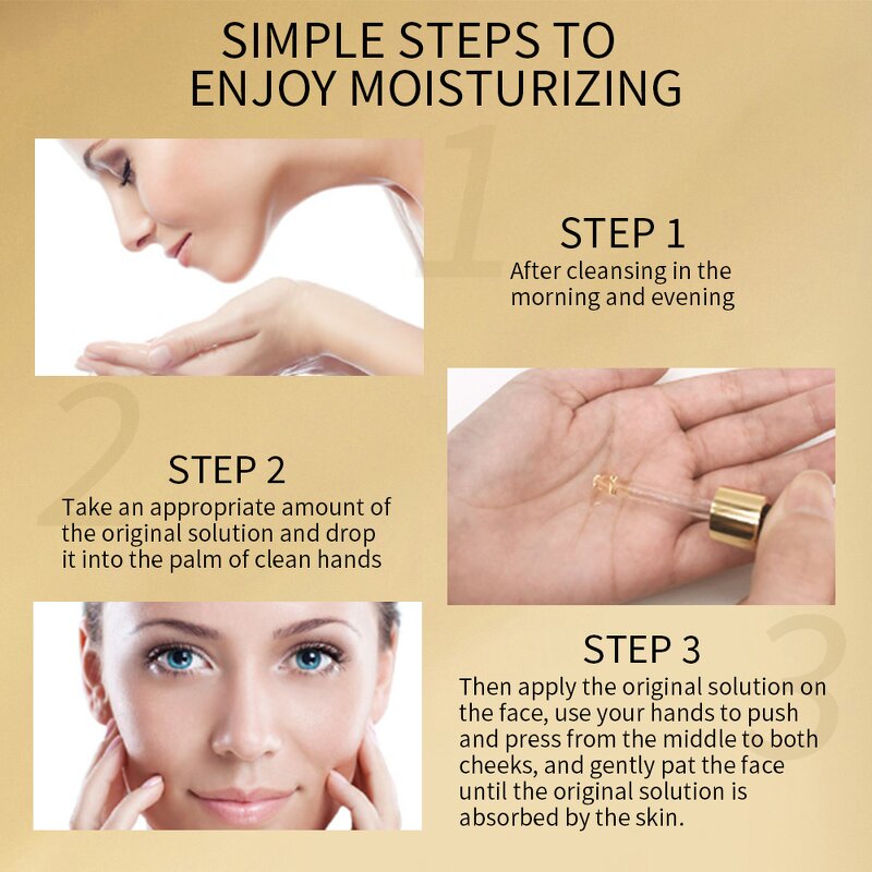 24K Gold Serum Factory - Moisturizing Whitening Anti Aging Acne Removing